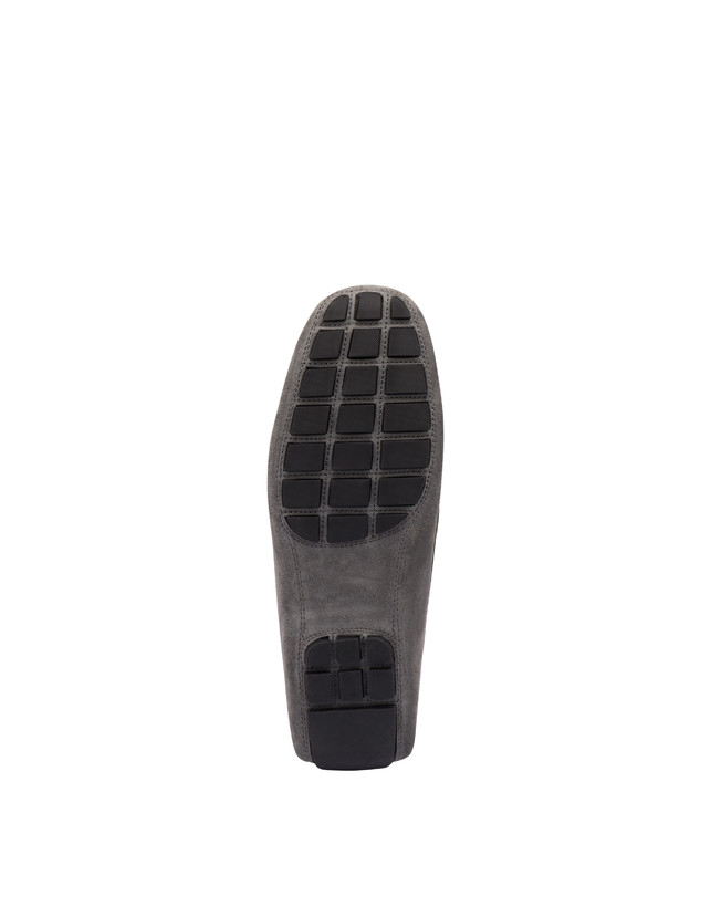 Pollini Mocassini Driver In Crosta Eazy Grafite Economico