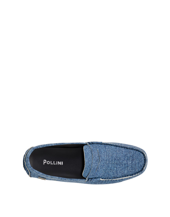 Pollini Mocassini Driver In Nappa Eazy Blu Online