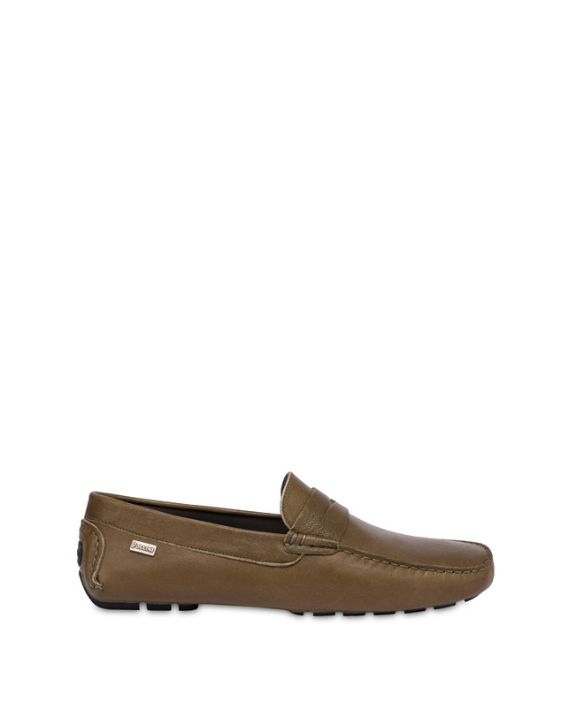 Pollini Mocassini In Nappa Eazy Militare Outlet