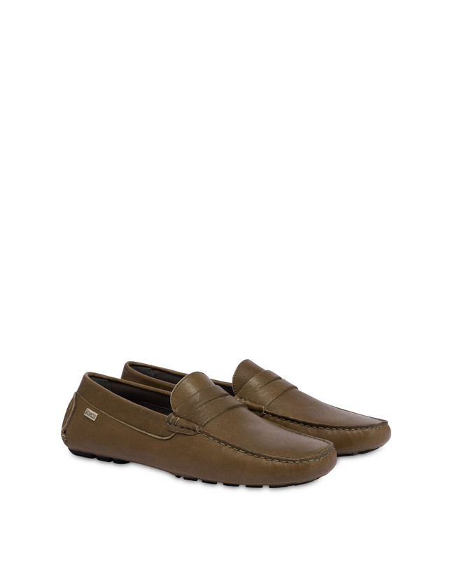 Pollini Mocassini In Nappa Eazy Militare Outlet