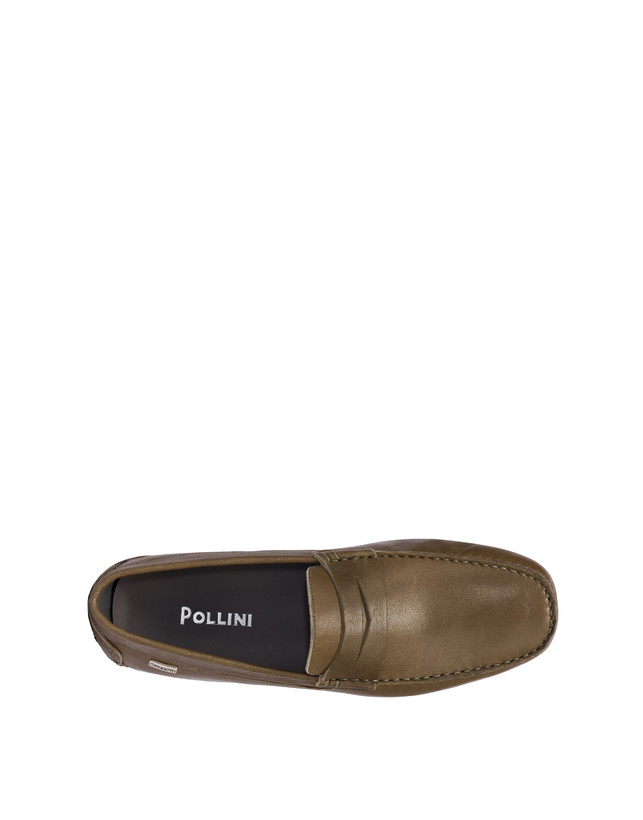 Pollini Mocassini In Nappa Eazy Militare Outlet