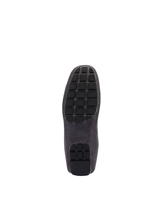 Pollini Mocassini In Capra Drivers Grafite In Vendita