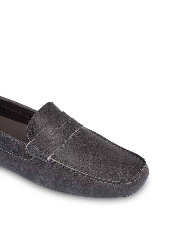 Pollini Mocassini In Capra Drivers Grafite In Vendita