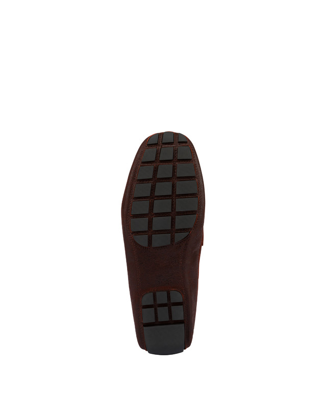 Pollini Mocassini In Capra Drivers Ruggine Saldi