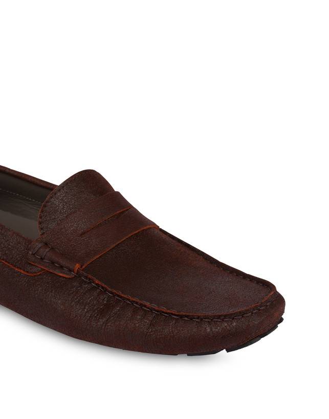 Pollini Mocassini In Capra Drivers Ruggine Saldi