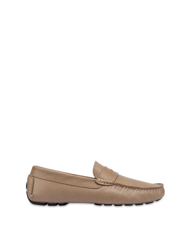 Pollini Mocassini Driver In Vitello Eazy Taupe Hotsell