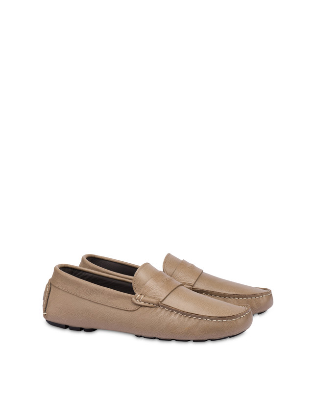 Pollini Mocassini Driver In Vitello Eazy Taupe Hotsell