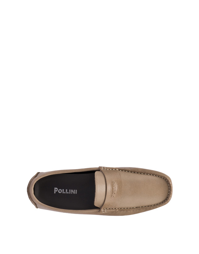 Pollini Mocassini Driver In Vitello Eazy Taupe Hotsell