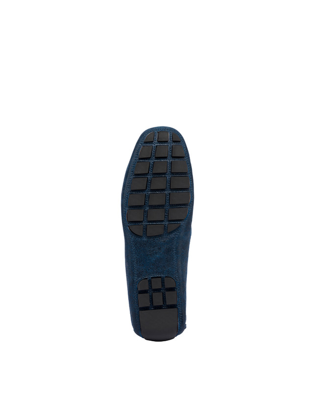 Pollini Mocassini Con Morsetto In Pelle Eazy Blu Vendita Calda