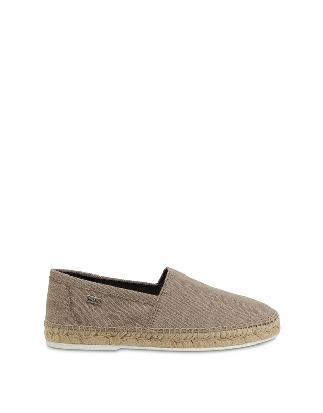 Pollini Espadrillas In Canvas E Vitello Corda Vendita Economica