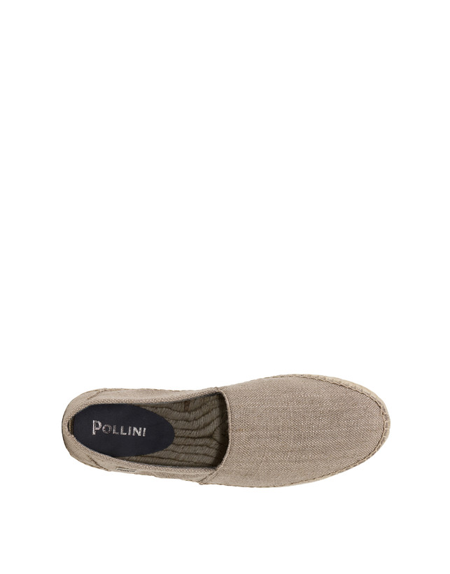 Pollini Espadrillas In Canvas E Vitello Corda Vendita Economica