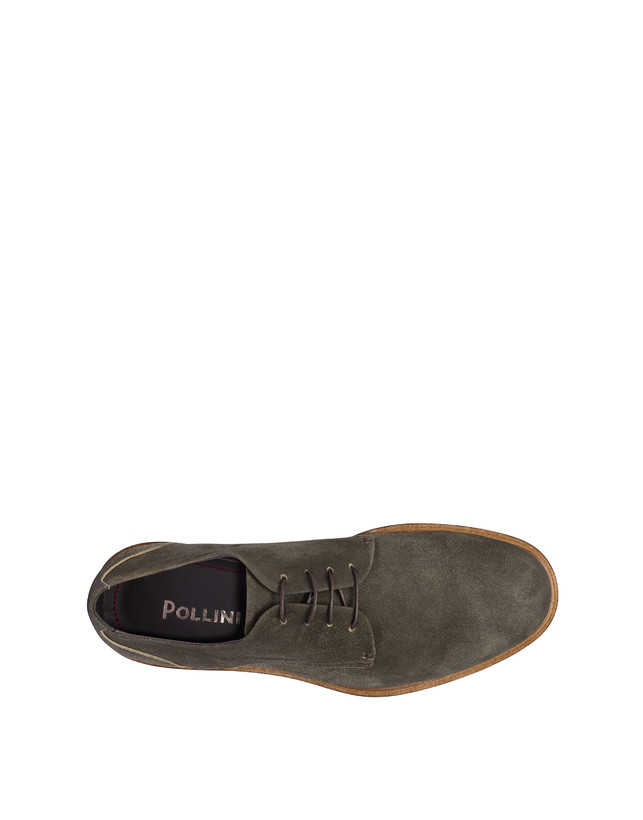 Pollini Derby In Scamosciato Classic Grafite Vendite Flash