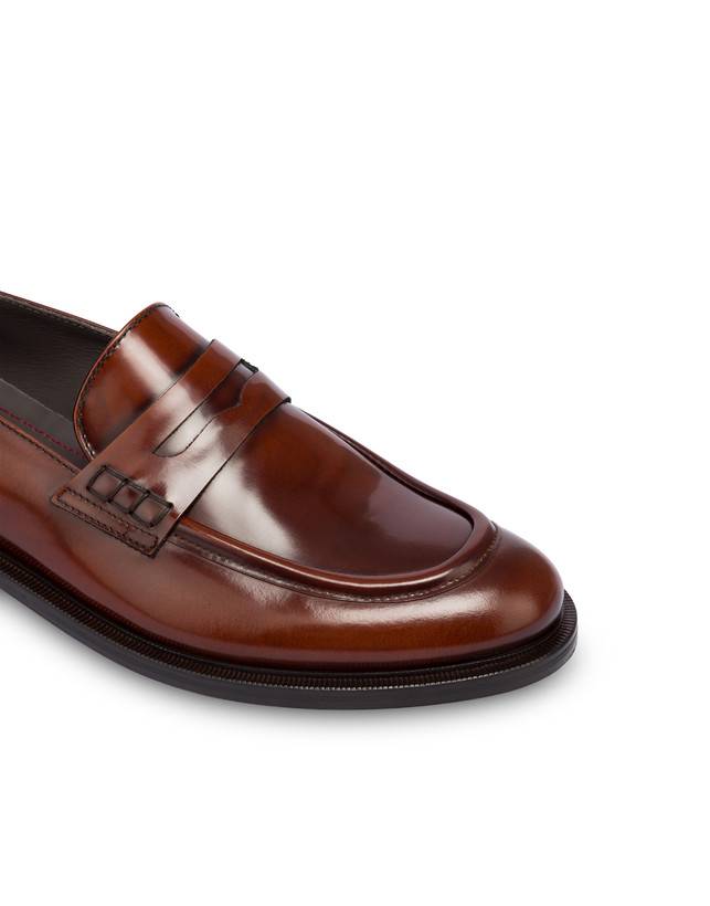 Pollini Mocassini In Vitello Abrasivato 1920 Cuoio In Saldo