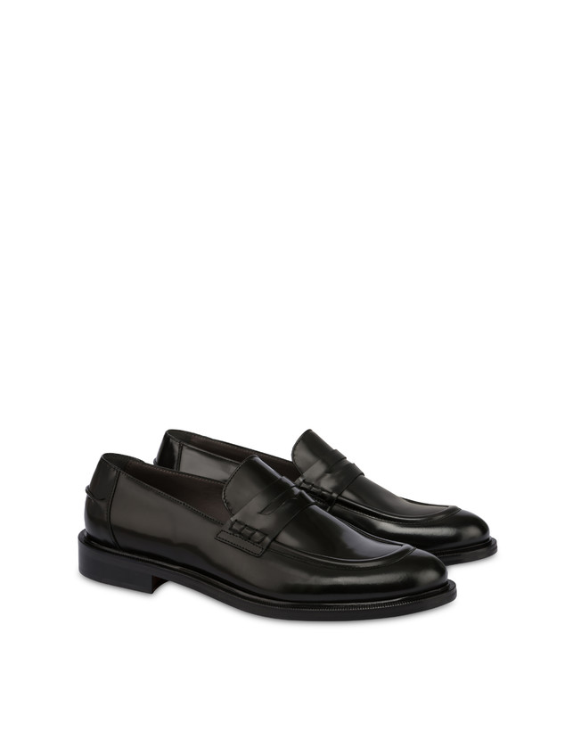 Pollini Mocassini In Vitello Abrasivato 1920 Nero Nuova