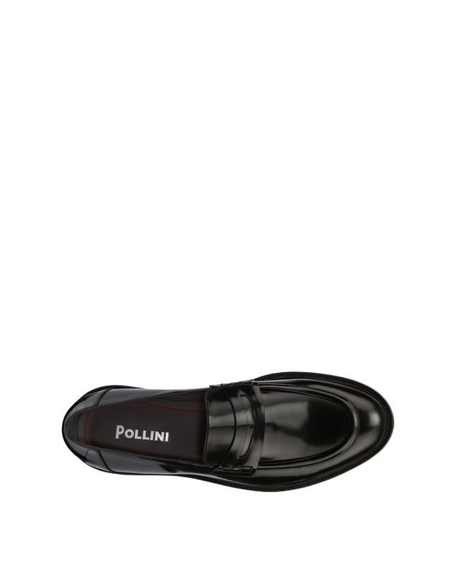 Pollini Mocassini In Vitello Abrasivato 1920 Nero Nuova