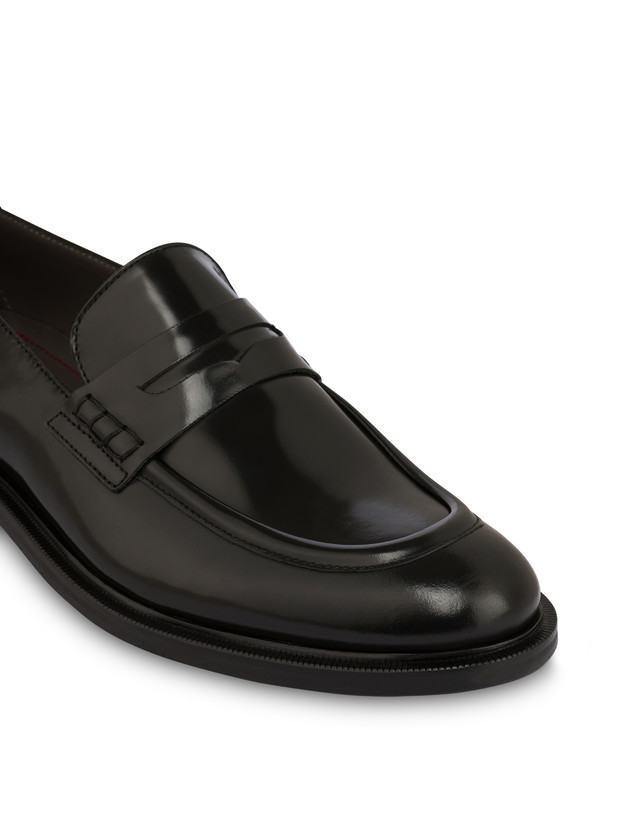 Pollini Mocassini In Vitello Abrasivato 1920 Nero Nuova