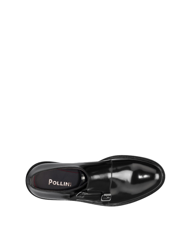 Pollini Monk Strap In Vitello 1920 Nero 2025