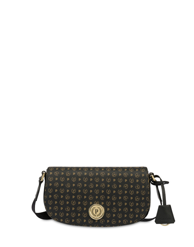 Pollini Borsa A Tracolla Heritage Pvc Nero/nero 2025