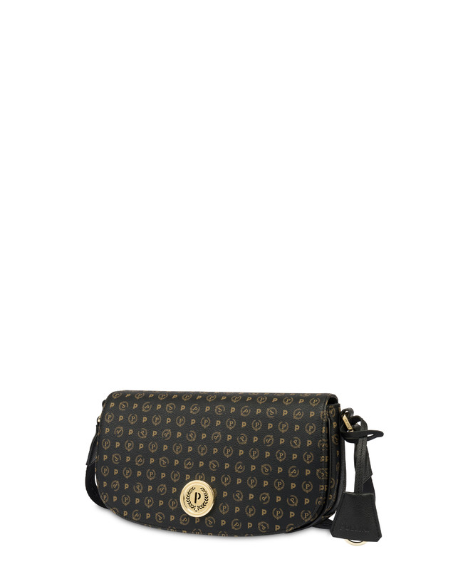 Pollini Borsa A Tracolla Heritage Pvc Nero/nero 2025