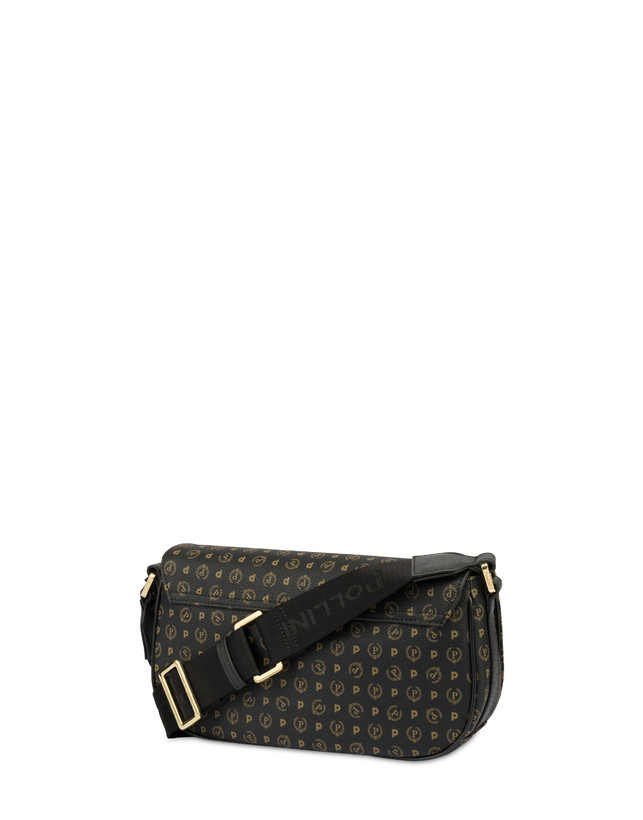 Pollini Borsa A Tracolla Heritage Pvc Nero/nero 2025