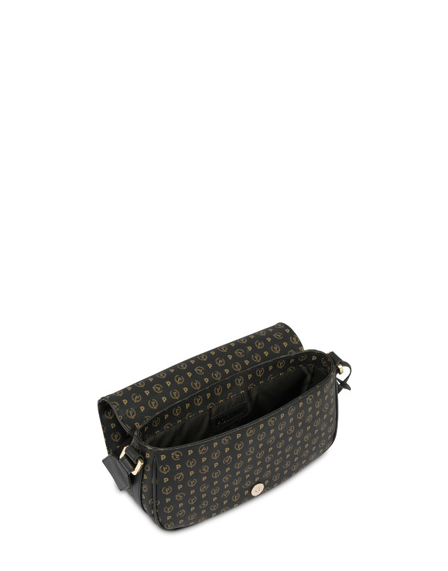 Pollini Borsa A Tracolla Heritage Pvc Nero/nero 2025