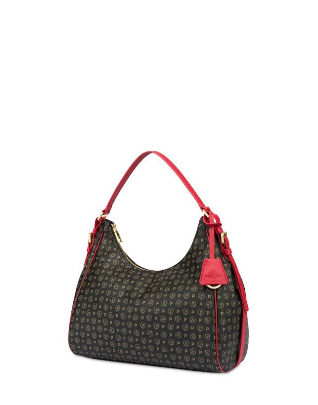 Pollini Hobo Bag Heritage Pvc Nero/lacca Qualità