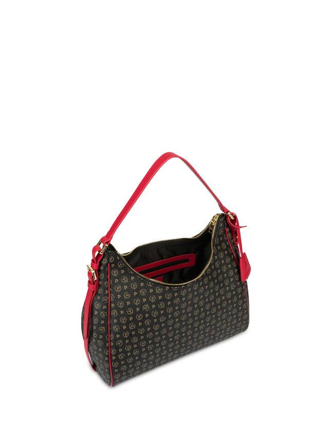Pollini Hobo Bag Heritage Pvc Nero/lacca Qualità