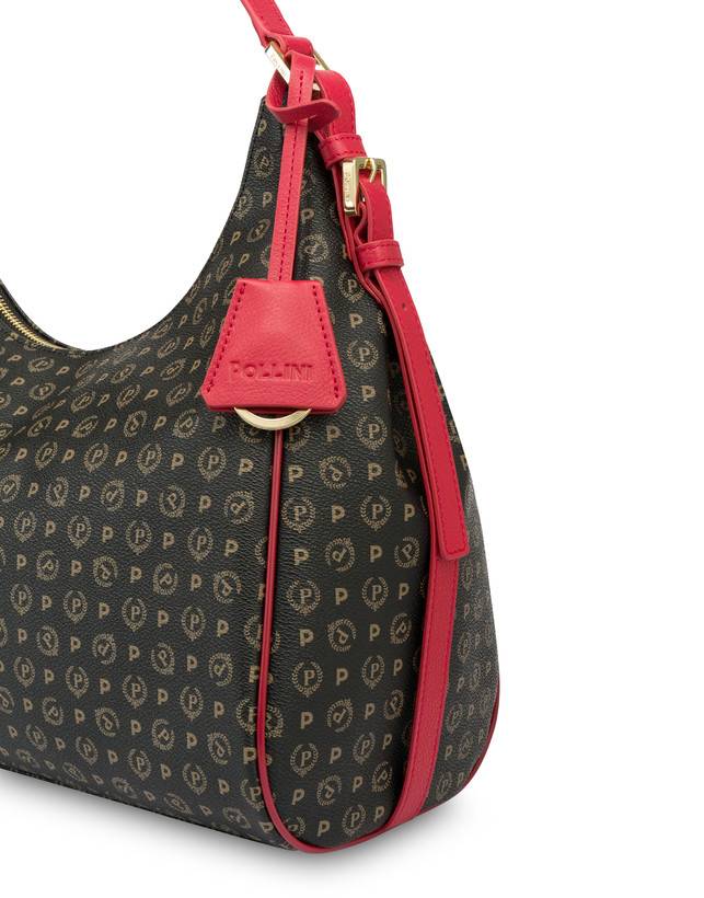 Pollini Hobo Bag Heritage Pvc Nero/lacca Qualità