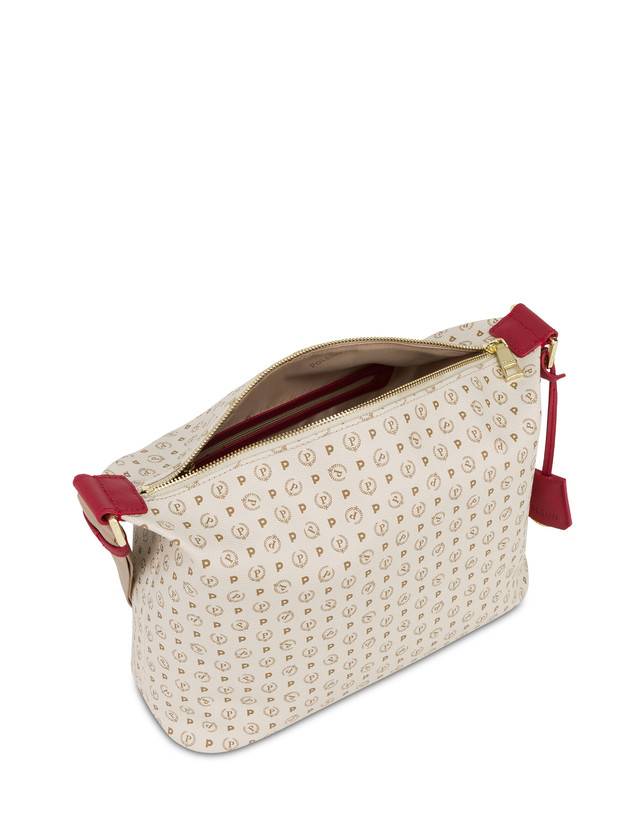 Pollini Borsa Hobo Heritage Logo Classic Avorio/lacca Spedizione Gratuita