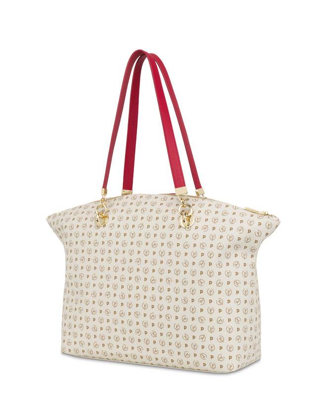 Pollini Tote Bag Heritage 70th Anniversary Avorio/rosso Pezzi Unici