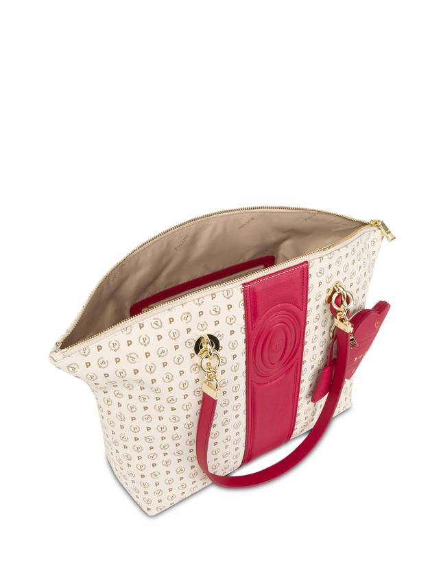 Pollini Tote Bag Heritage 70th Anniversary Avorio/rosso Pezzi Unici