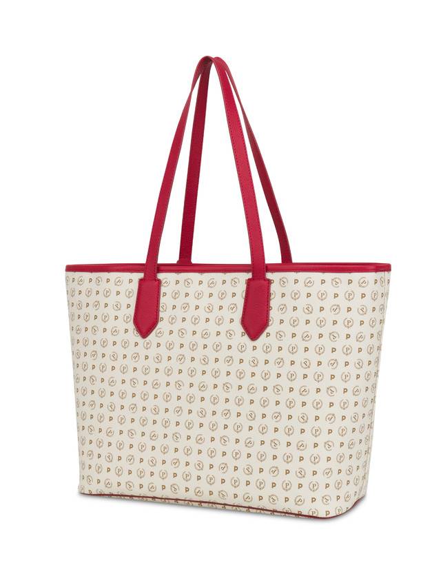 Pollini Shopping Bag Heritage 70th Anniversary Avorio/rosso Soddisfazione Garantita