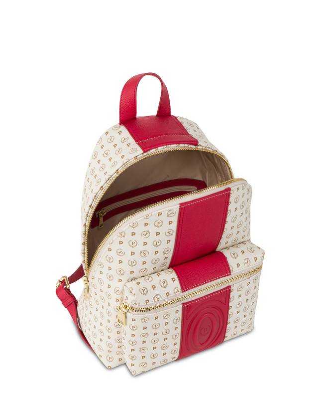 Pollini Zaino Heritage 70th Anniversary Avorio/rosso Qualità Garantita