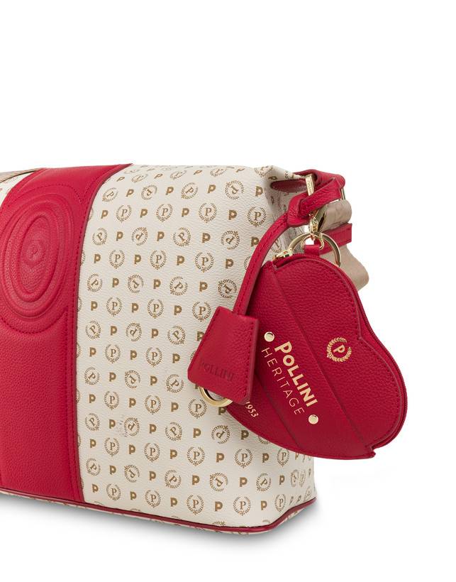 Pollini Borsa A Spalla Heritage 70th Anniversary Avorio/rosso Negozi Online