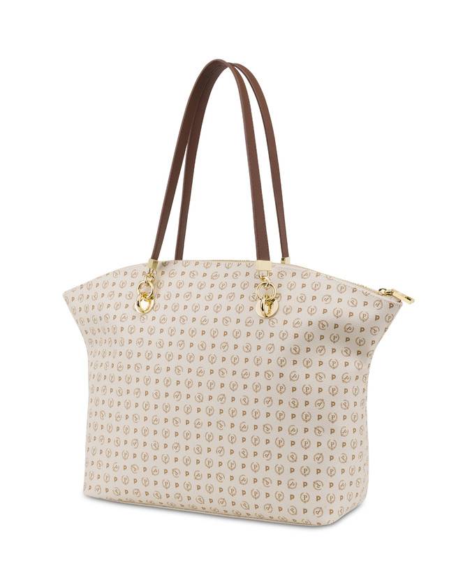 Pollini Tote Bag Heritage 70th Anniversary Avorio/marrone Consegna Veloce
