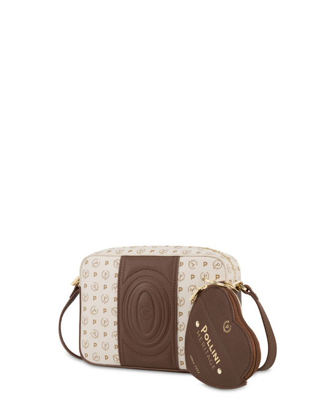 Pollini Borsa A Tracolla Heritage 70th Anniversary Avorio/marrone Fino Al -60%