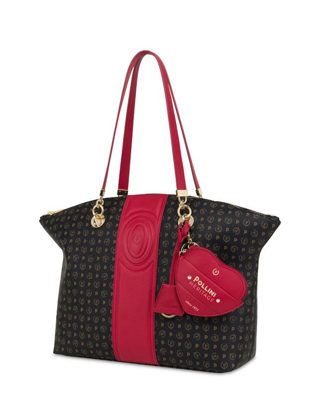 Pollini Tote Bag Heritage 70th Anniversary Nero/rosso Prezzo Ridotto