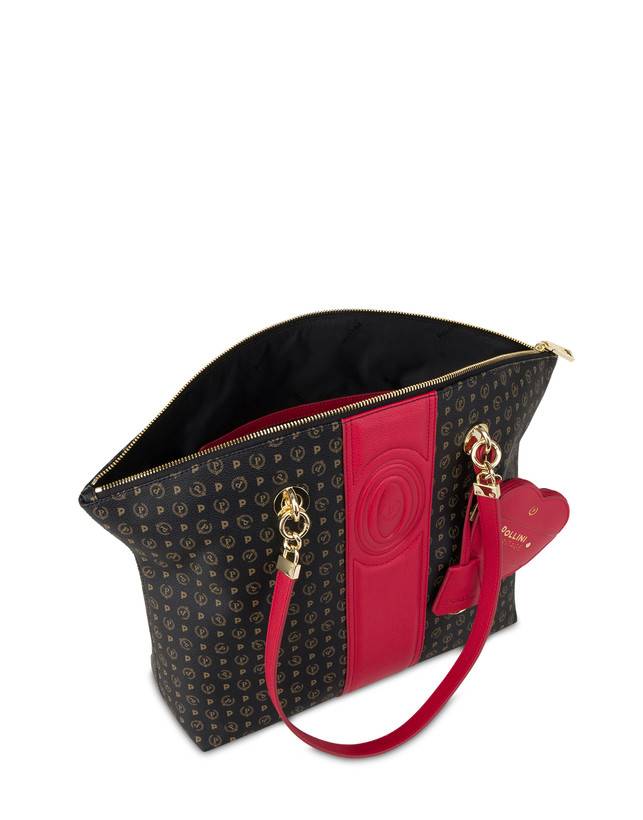 Pollini Tote Bag Heritage 70th Anniversary Nero/rosso Prezzo Ridotto