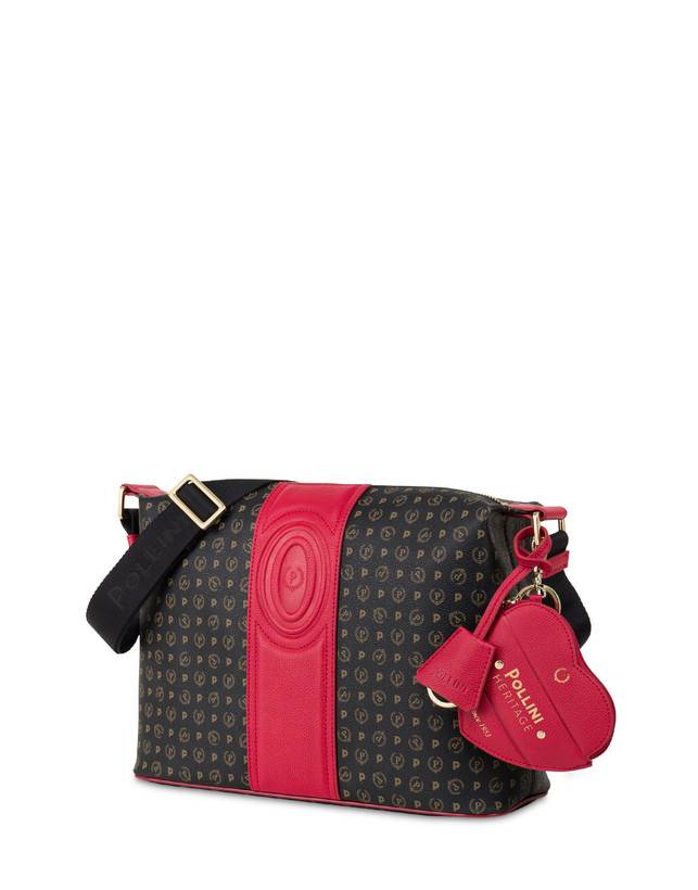 Pollini Borsa A Spalla Heritage 70th Anniversary Nero/rosso Sottocosto