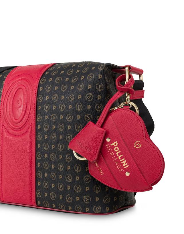 Pollini Borsa A Spalla Heritage 70th Anniversary Nero/rosso Sottocosto