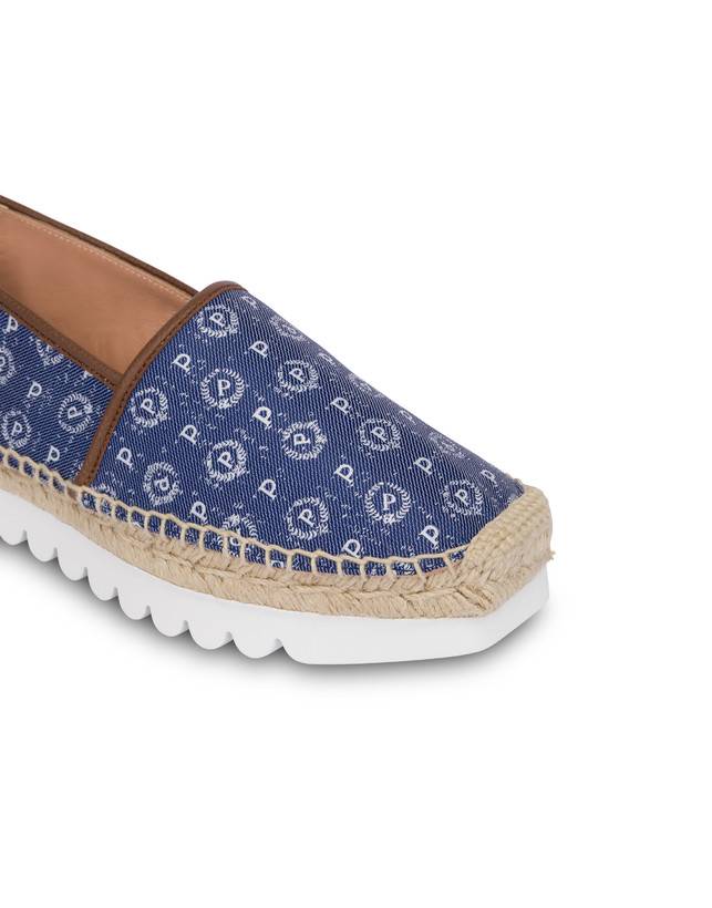 Pollini Espadrillas Heritage Denim Jacquard Blu/marrone Economico