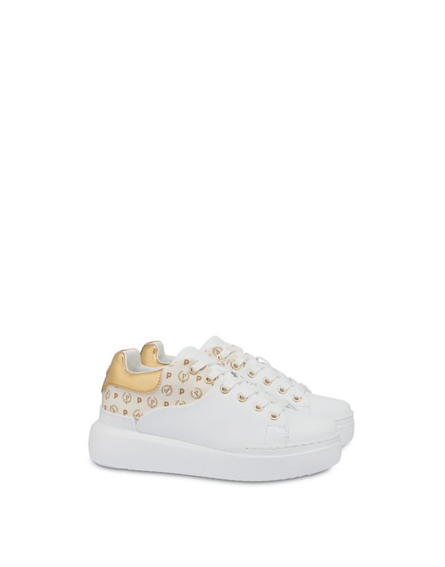 Pollini Sneakers Carrie Heritage Avorio/bianco/oro I Più Venduti