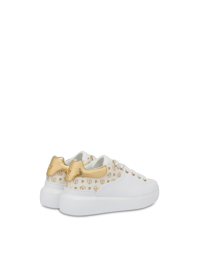 Pollini Sneakers Carrie Heritage Avorio/bianco/oro I Più Venduti