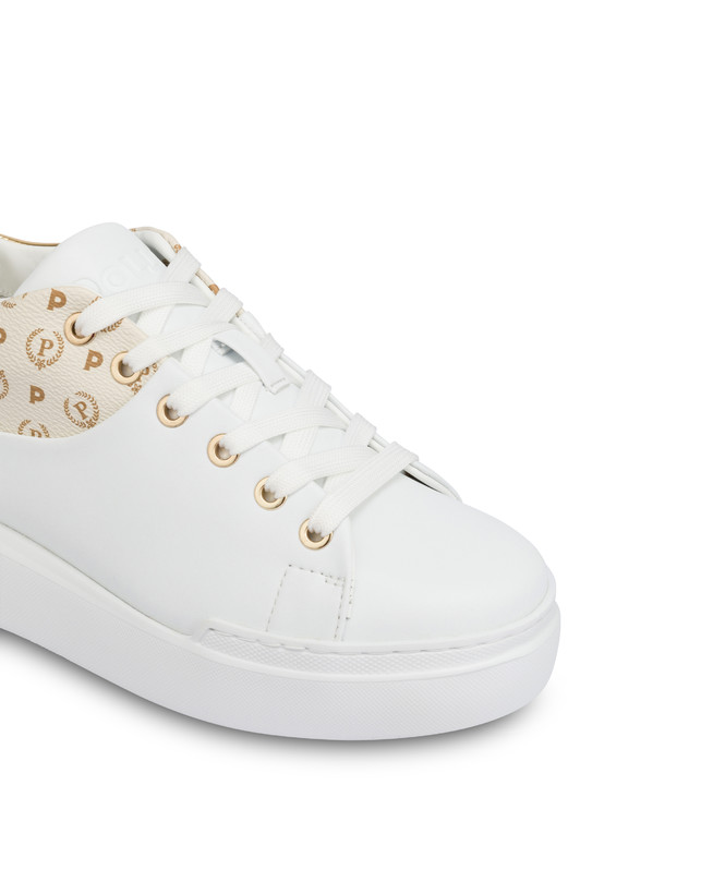 Pollini Sneakers Carrie Heritage Avorio/bianco/oro I Più Venduti