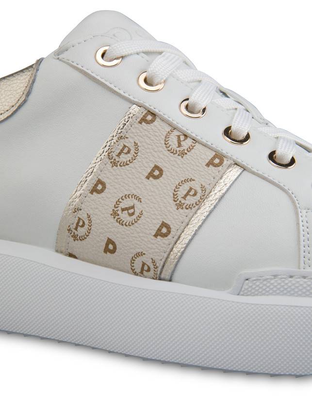 Pollini Sneaker Avorio/platino/bianco Vendite Flash
