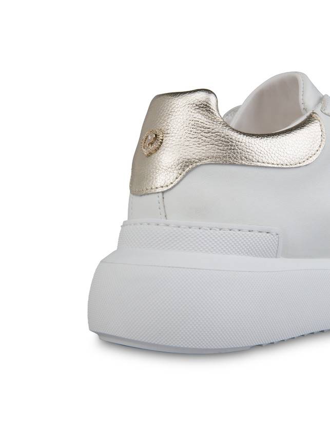 Pollini Sneaker Avorio/platino/bianco Vendite Flash