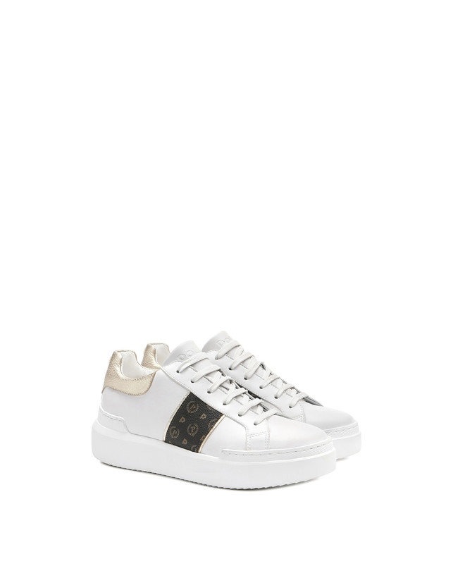 Pollini Sneaker Nero/platino/bianco In Saldo