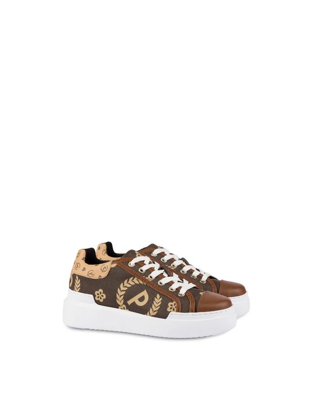 Pollini Sneakers Maxi Heritage Day Sì! Crema/marrone/marrone Nuovo