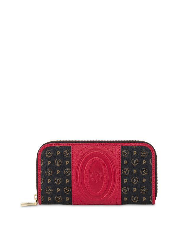 Pollini Portafoglio Zip Around Heritage 70th Anniversary Nero/rosso Vendita
