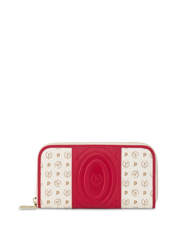 Pollini Portafoglio Zip Around Heritage 70th Anniversary Avorio/rosso Promozione